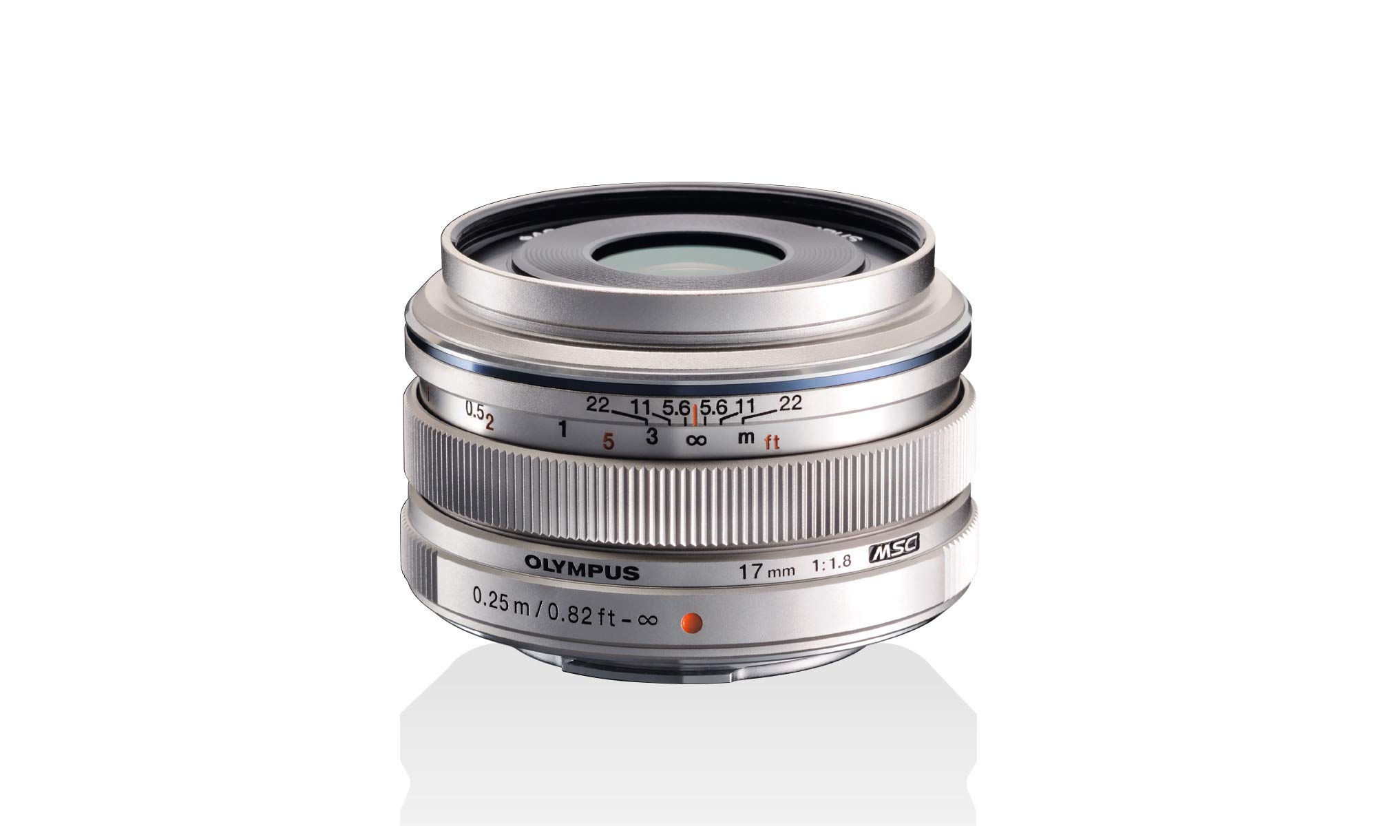 Olympus M.ZUIKO DIGITAL 17mm 1:1.8 Lens - Silver