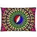 Colorful Grateful Dead 20X30 Two Sides Custom Cotton & Polyester Pillow Case Cover Cushion Cover Model: CHH-0346 (Build-to-Order)