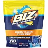 Biz 5-in-1 Enzyme Laundry Pods - 60 Pods - Laundry Detergent Booster for Tough Stains &amp; Odors, HE Compatible