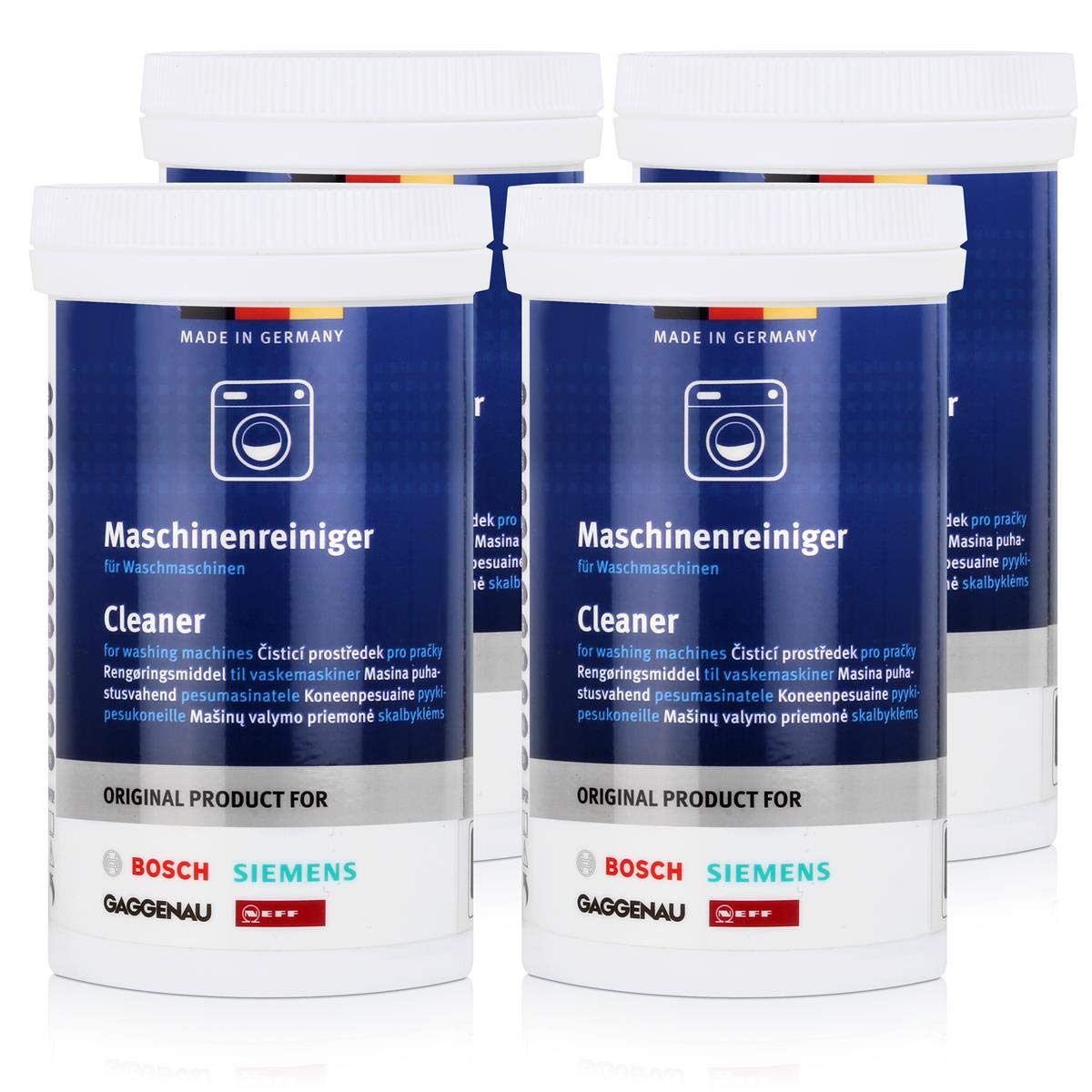 Bosch 311611 Genuine Original Washing Machine Cleaner, 200 G, Pack of 4
