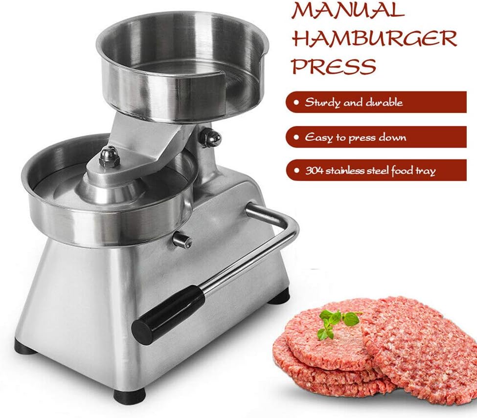 GZZT Commercial Hamburger Patty Maker 150mm/6inch Stainless