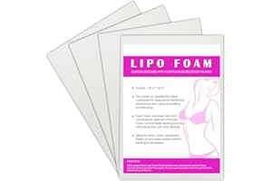 GEPOETRY 4 Pack Lipo Foam Post-surgical Ab Board Flattening Abdominal Compression Board for using with Post Liposuction Surgery Compression Garments Foam pads for Recovery 8"X11"