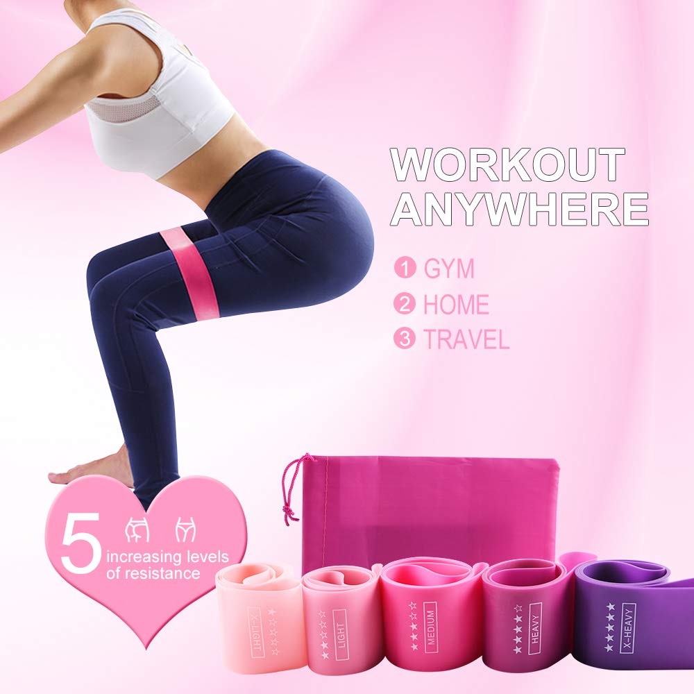 Isightguard Resistance Loop Bands Resistance Exercise Bands For Home Fitnesscrossfitstretchingstrength Trainingphysical Therapynatural Latex