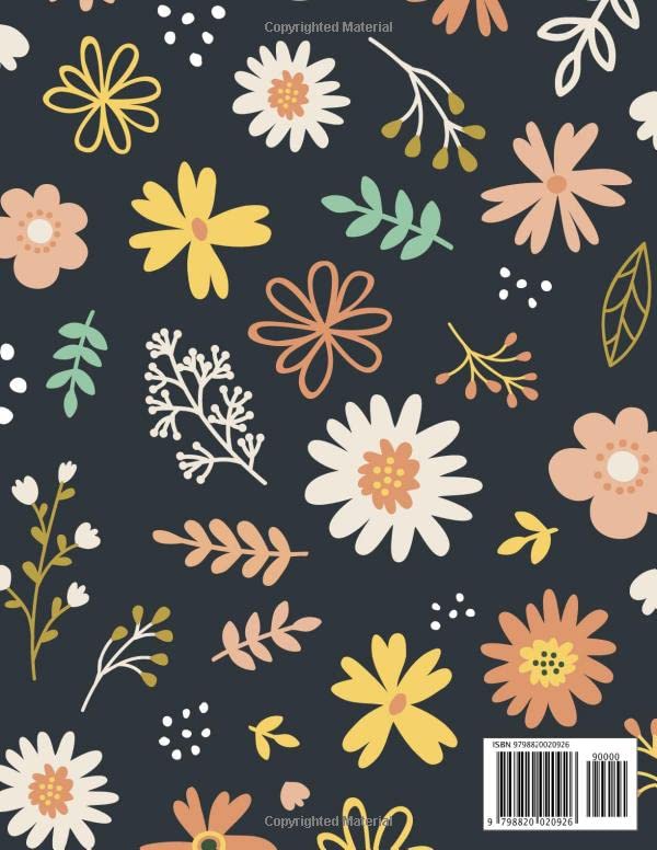 Only you can make it happen : floral cover design 5 years monthly planner without date e (8.5x11inch) 120 pages… - Image 3