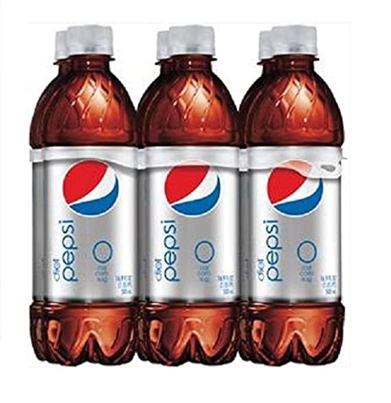 Diet Pepsi cola (6 - 16.9 floz) 101.4 floz 6 pack plastic bottles (012000504068)