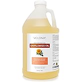 velona Safflower Oil 64 fl oz | 100% Pure and Natural Carrier Oil | Refined, Expeller Pressed | Cooking, Skin, Hair, Body & Face Moisturizing | Use Today - Enjoy Results