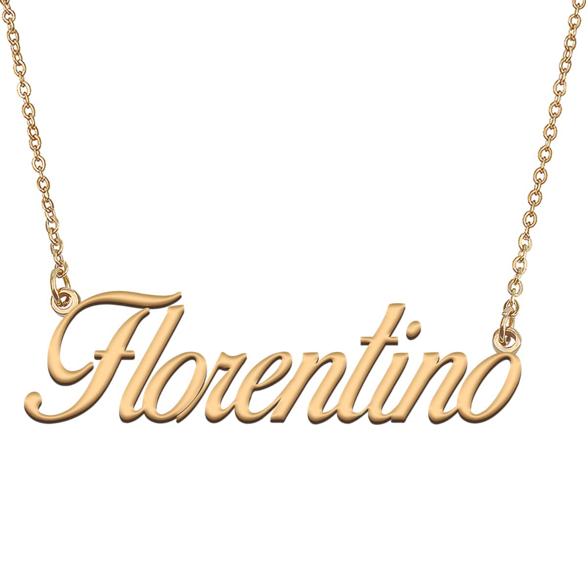 HUAN XUN Customized Custom Simple Any Name Necklace