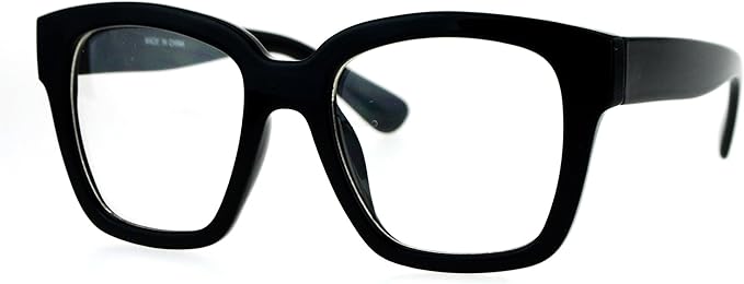 plastic square frame glasses