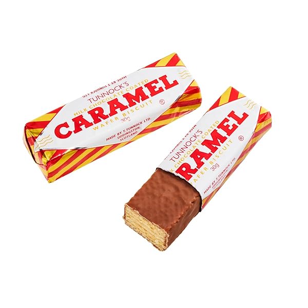 TUNNOCK’S CARAMEL WAFERS – MILK CHOCOLATE (PACK OF 4 WAFERS) 120G