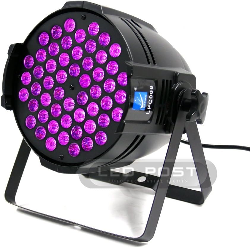DJ-LPC008 DJ LED RGBW Light Strobe DMX Stage Light Wedding Uplighting PAR CAN 180W 54-LED