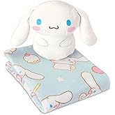 Northwest Cinnamoroll Sweet Treat Cinnamaroll Hugger Pillow & Silk Touch Throw Blanket Set, Stuffed Animal, 50x60 inches and 11 inch Plushie