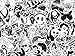 DreamerGO Graffiti Stickers 100 Pieces Black and White Smooth Car Motorcycle Bicycle Skateboard Laptop Luggage Vinyl Sticker