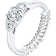 12 Pack Ring Size Adjuster for Loose Rings Invisible Ring Guard for Women Meiduoduo Clear Plastic Wide Thin Band Resizing Ring Resizer Make Ring Smaller Without Resizing for Men