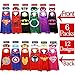 Sholin Superhero Dress Up Costumes 6 Double-Sided Design Satin Capes With 12 Felt Masks For Boys and Girls