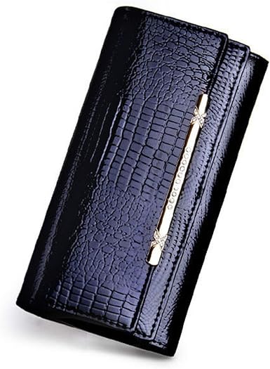 women's patent leather wallet