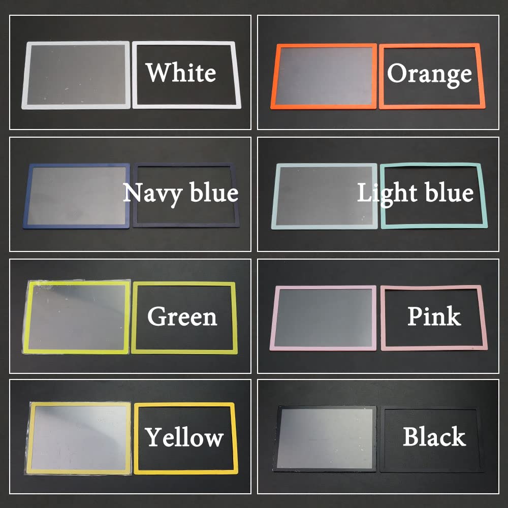 Replacement Upper LCD Screen Lens Plastic Cover + Lower Frame for DS Lite NDSL Console White