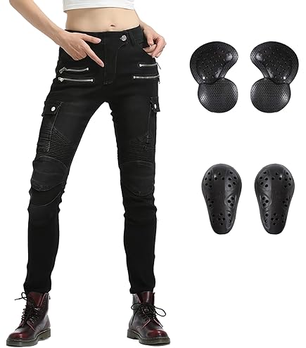 Amazon.com: SHIMA JESS Motorcycle Jeans for Women - Breathable 