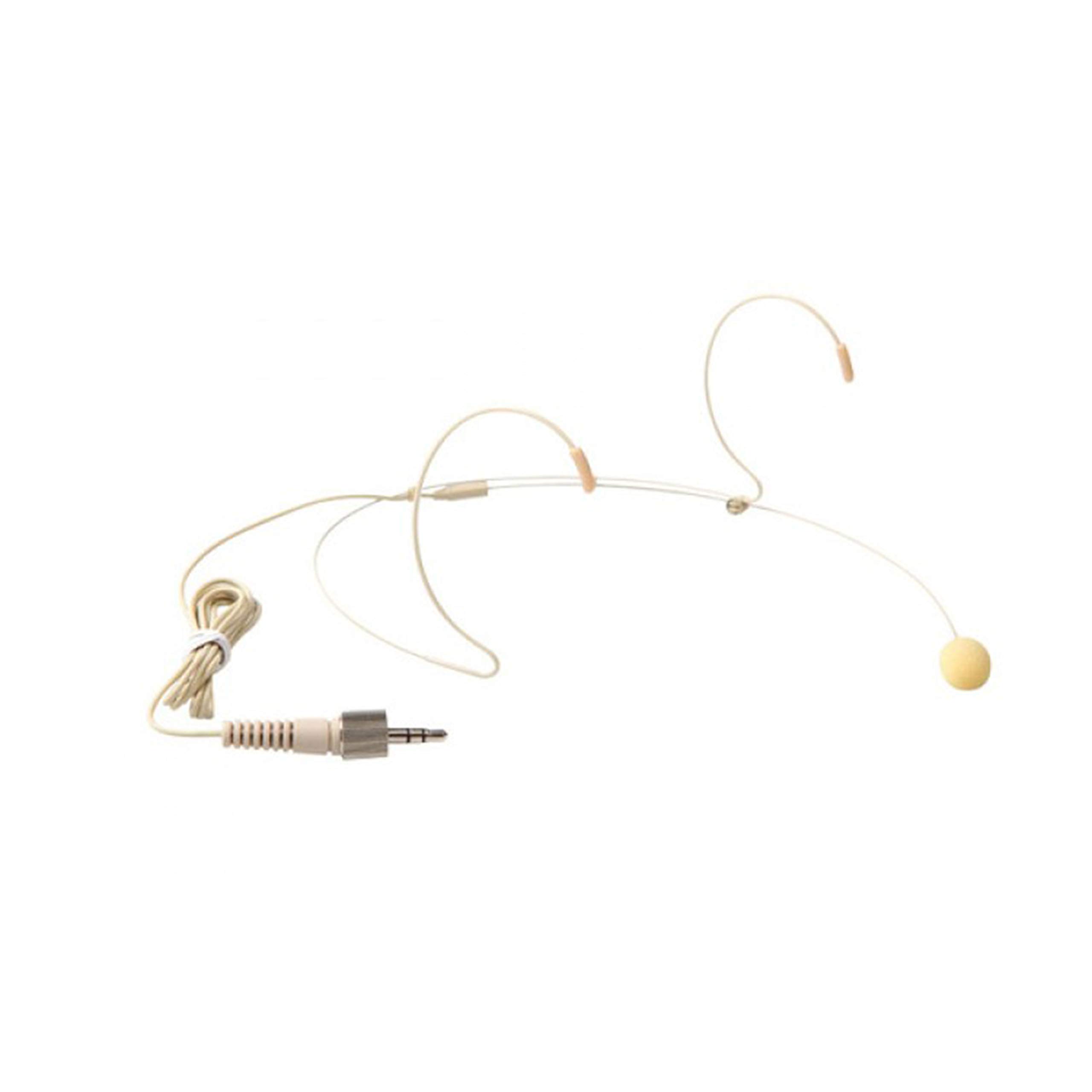 PROEL HCM23SE - Miniature Condenser Headband Microphone with 3.5 mm Minijack Connector (requires Bodypack Sold separately - Compatible with Bodypack Sennheiser), Flesh Tone