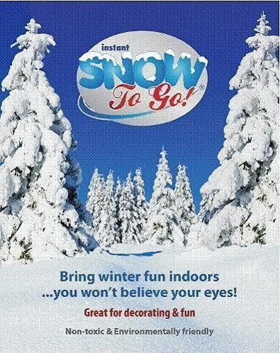 Instant Snow to Go (Makes 1 Gallon Snow Decoration) by Insta Instant Snow