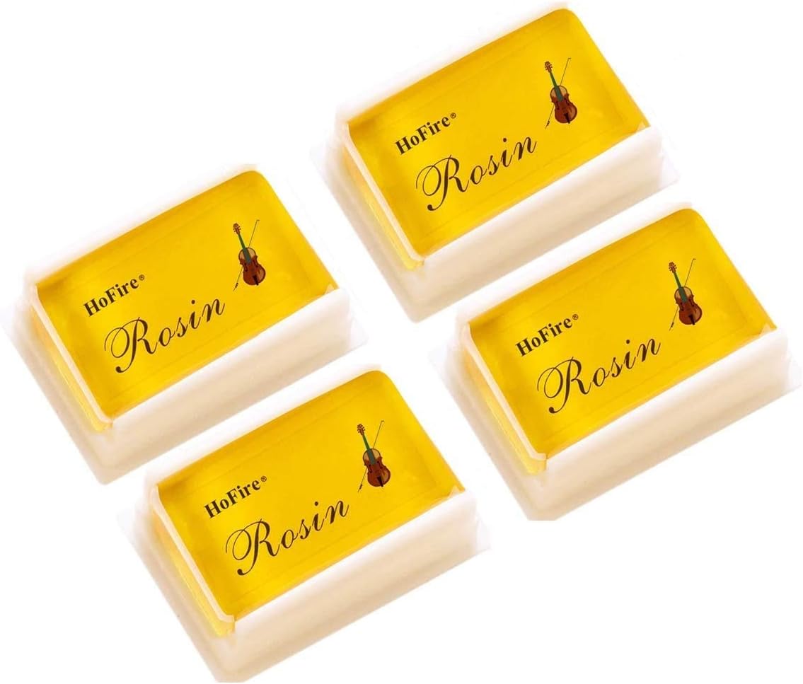 Rosin,HoFire 4 Packs Violin Rosin Light Low Dust Natural Rosin For Bows For Violin Viola And Cello (4 Pack Rosin)