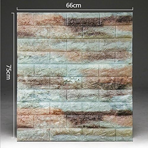 SOGAR 3D Brick Stone Grain Wallpaper Rolls Waterproof Self - adhesive Wallpaper Tile Stickers for Home Hotel Wall Decoration ,Marble