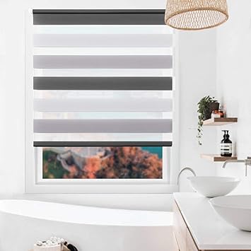 Amazon De Sanfree Doppelrollo Klemmfix Ohne Bohren Duo Rollo Fur