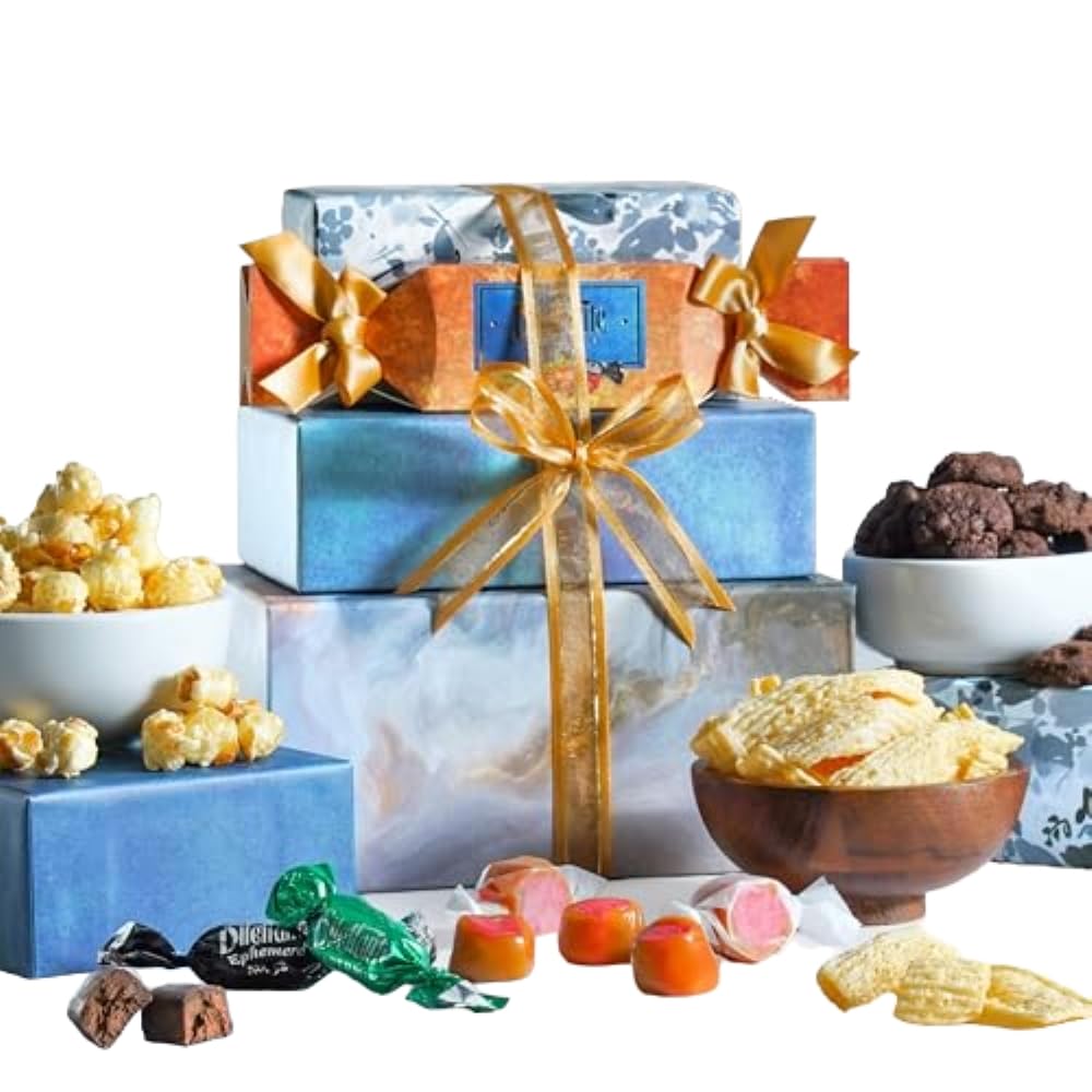 thumbnail image 2 of Broadway Basketeers Food Gift Basket Tower Snack Gifts For Women, Men, Families, College, Delivery For, Appreciation, Thank You, Birthday, Corporate, Get Well Soon Care Package - Walmart Supplies 2 of 11