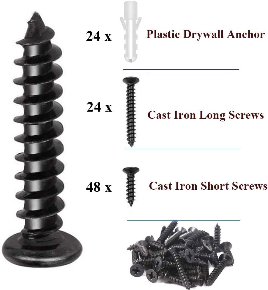 Leaf Lovely SHANQ 12PCS Shelf Bracket, 125mm x 75mm Wall Support Corner Brace with Screws, Metal Right Angle Fastener - Image 5