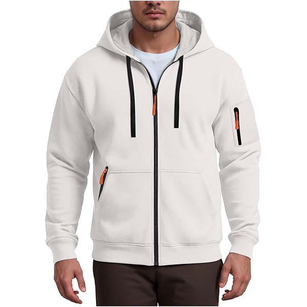 Amazon.com: Cottonhood Unisex Short Sleeve Zip Hoodie