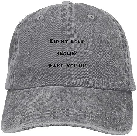 Did My Loud snoring Wake You Up Adjustable Washed Cap Cowboy Baseball Hat Ash