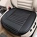 Carmoni PU Leather Seat Cushion Cover, Breathable Protection Chair Cushion Mat Pad, Soft Car Seat Cover for Auto Car Supplies Office (Black)