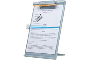 A4 Reading Holder Desktop Document Holder with Adjustable Clip Document Reading Stand for Office/School/Home