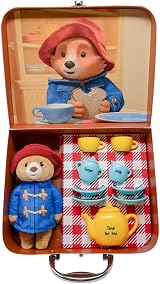 Rainbow Designs Paddington Bear 9-Piece Tea Set With Soft Toy Suitcase view 2
