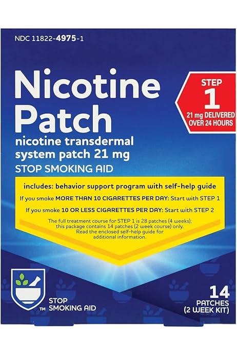 Amazon.com: Rite Aid Nicotine Patches - Step 1 | 21 mg - 14 ...