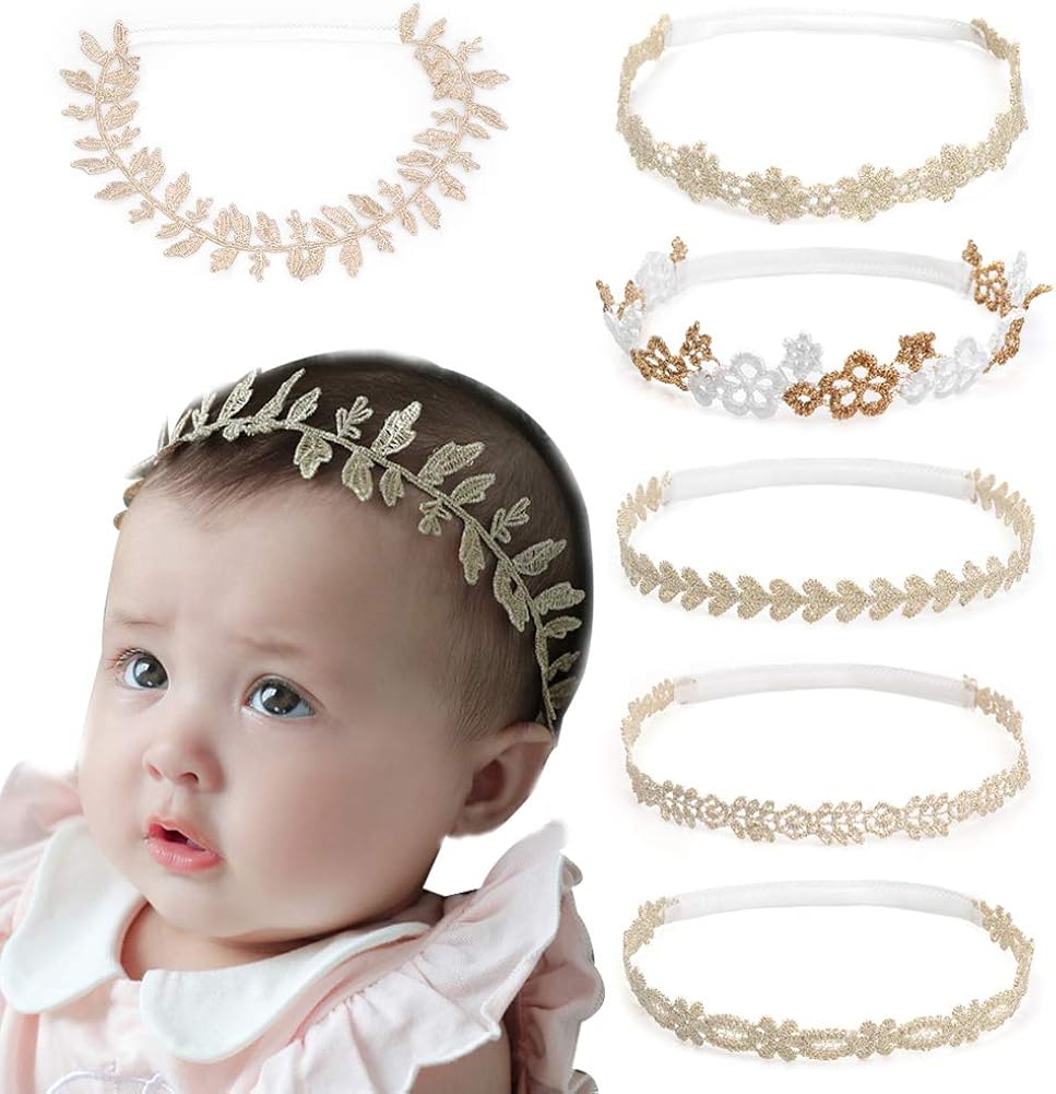 Girl Lace Headbands for Newborn Infant Baby Girls Toddler Infant Floral