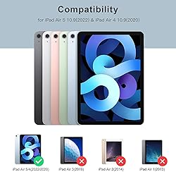 BMOUO Kids Case for iPad Air 5/4, Built-in Screen