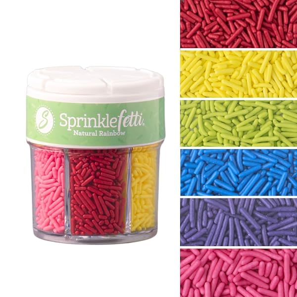 SWEETS INDEED SPRINKLES 6 CELL EDIBLE SPRINKLE MIX...