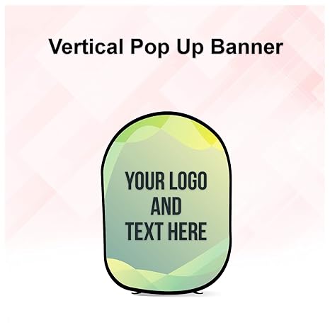 Bannerbuzz Vertical Pop Up Banner 1 97 X 2 95 Amazon Co Uk