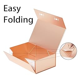 RYDDOY Rose Gold Gift Box, 12x6x4'' Gift boxes for
