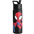 Simple Modern Kids Summit Water Bottle with Straw Lid | Marvel Spider Man 18oz Stainless Steel Cup Insulated Tumbler for Toddlers, Boys, School | Spidey Kid