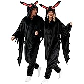 ABPTBAZ Mothman Costume Mothman Onesie Adult Halloween Onesie Pajamas Funny Cosplay Costumes