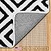 GORILLA GRIP Strong Rug Pad Gripper, 6x6 FT Square, US Designed, Grips Keep Area Rugs in Place, Thick, Slip and Skid Resistant Pads for Hard Floors, Under Carpet Cushion and Hardwood Protection