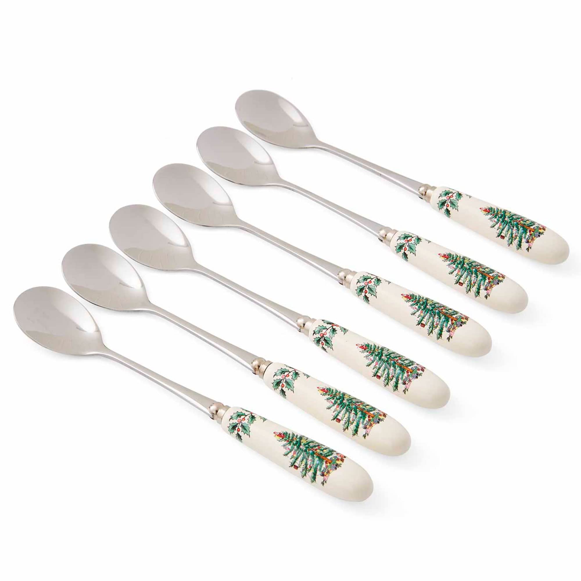 Spode Tea Spoons Boxed Set, Stainless Steel, Multi-Colour, Set of 6