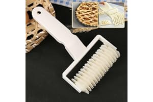 Pastry Lattice Roller Cutter S/M/L Sizes Food Safe Plastic for Cookie Pie Pizza Bread Pastry Baking(L)