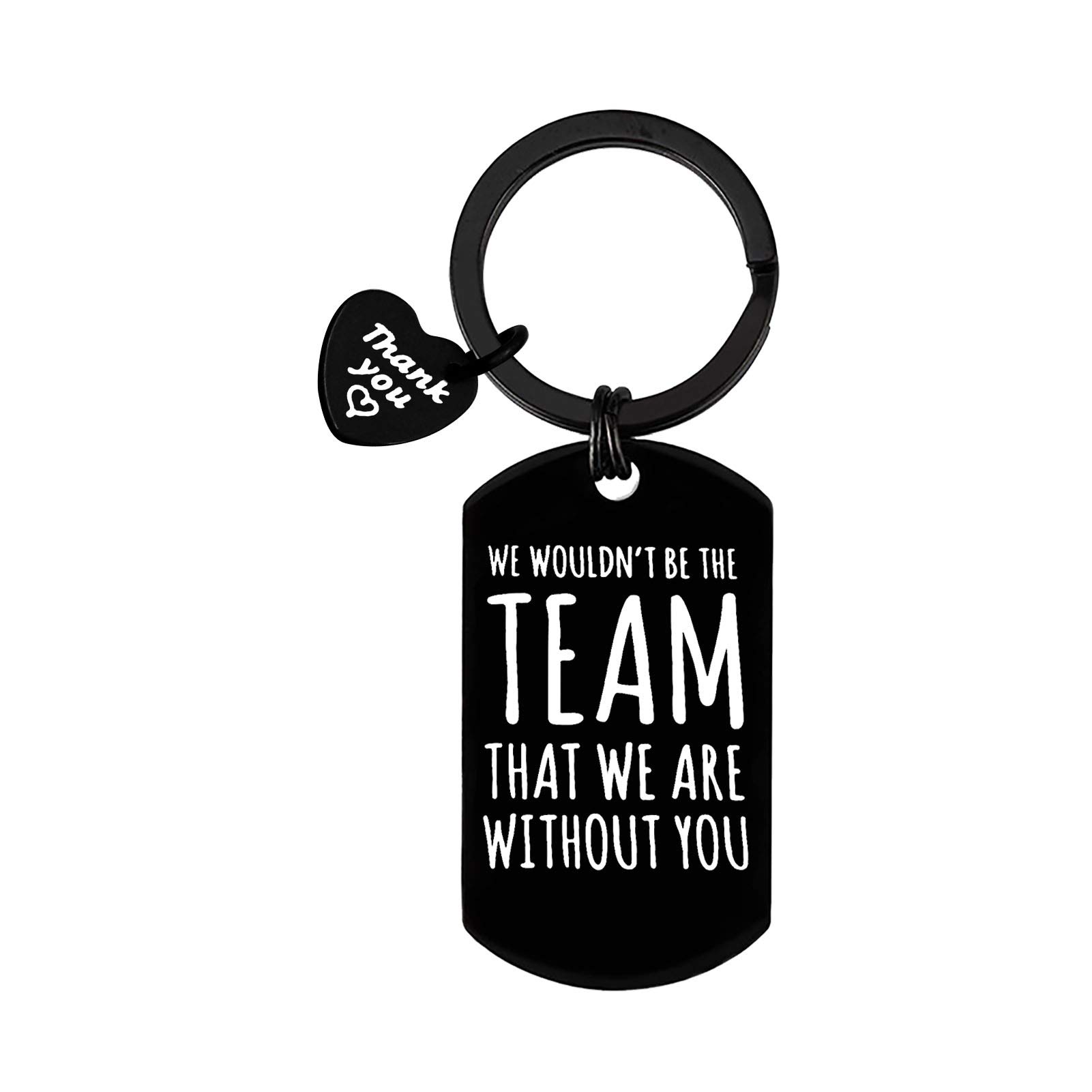 Dabihu Appreciation Gift for Coach Boss Team Leader Keyring Thank You Keyring for Manager We Wouldn't Be the team that We are Without You Gift for Soccer Baseball Swimming Coach Sport Leader Keychain