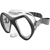 Oceanic Snorkeling Mask for Adults, Tempered Glass, Leak-Resistant Fit | Snorkeling Mask for Men and Women, Twin Tempered Glass Lenses, Soft ActivFit Silicone Skirt, Adjustable Strap