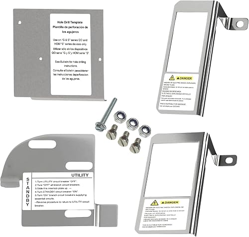 Sintron Generator Interlock Kit For Square D QO & Homeline QOM2 150A–225A Panels, 1-3/8" Spacing, Includes Two Retaining Brackets