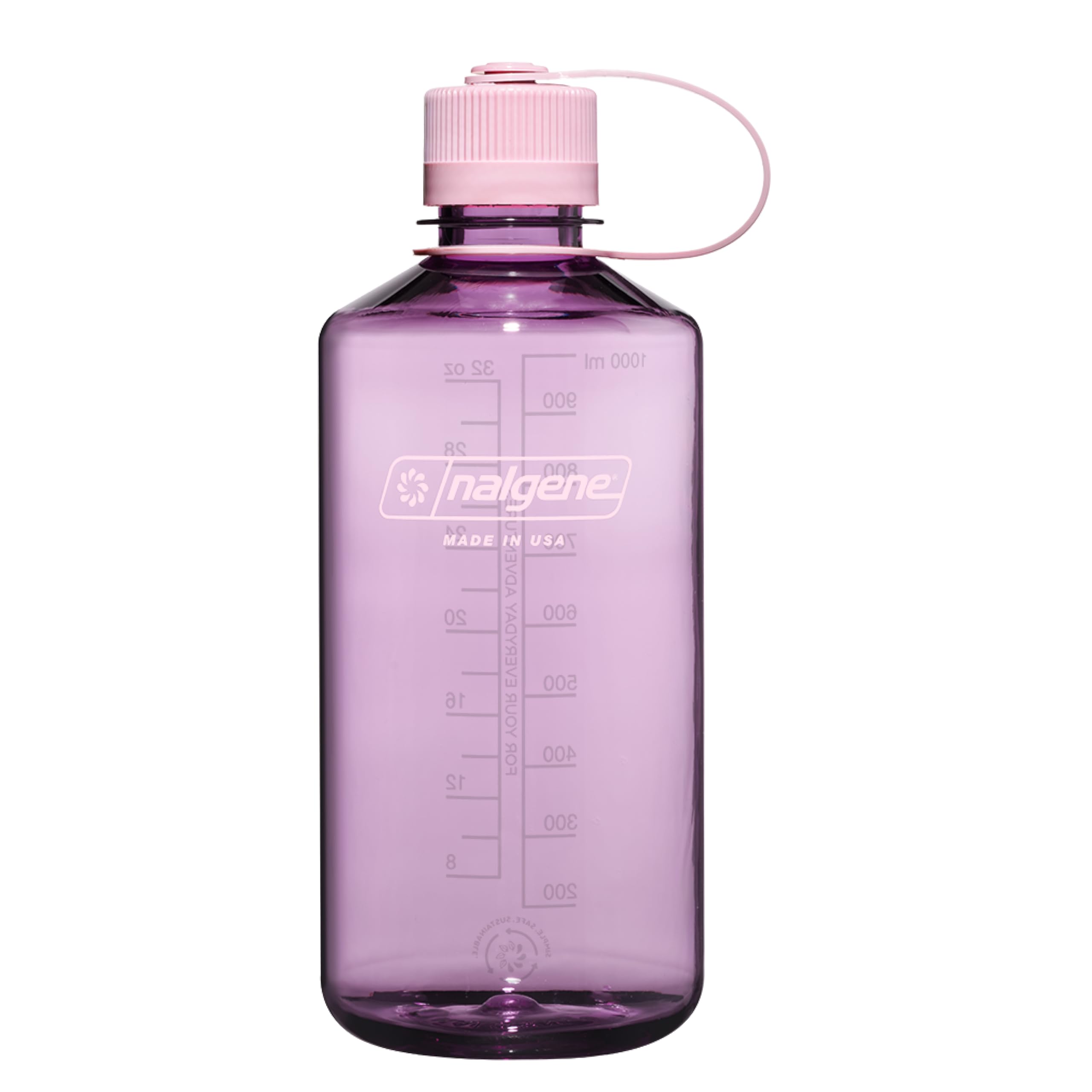 Nalgene Leak Proof Tritan BPA-Free Water Bottle - 32 oz Narrow Mouth - Made in the USA for Outdoor Use & Daily Hydration (Cherry Blossom) (Pack of 6) Image