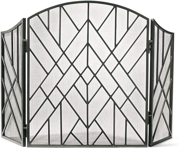 ZXYY Protección contra chispas para Chimenea 3 Paneles 51 & Times; 33