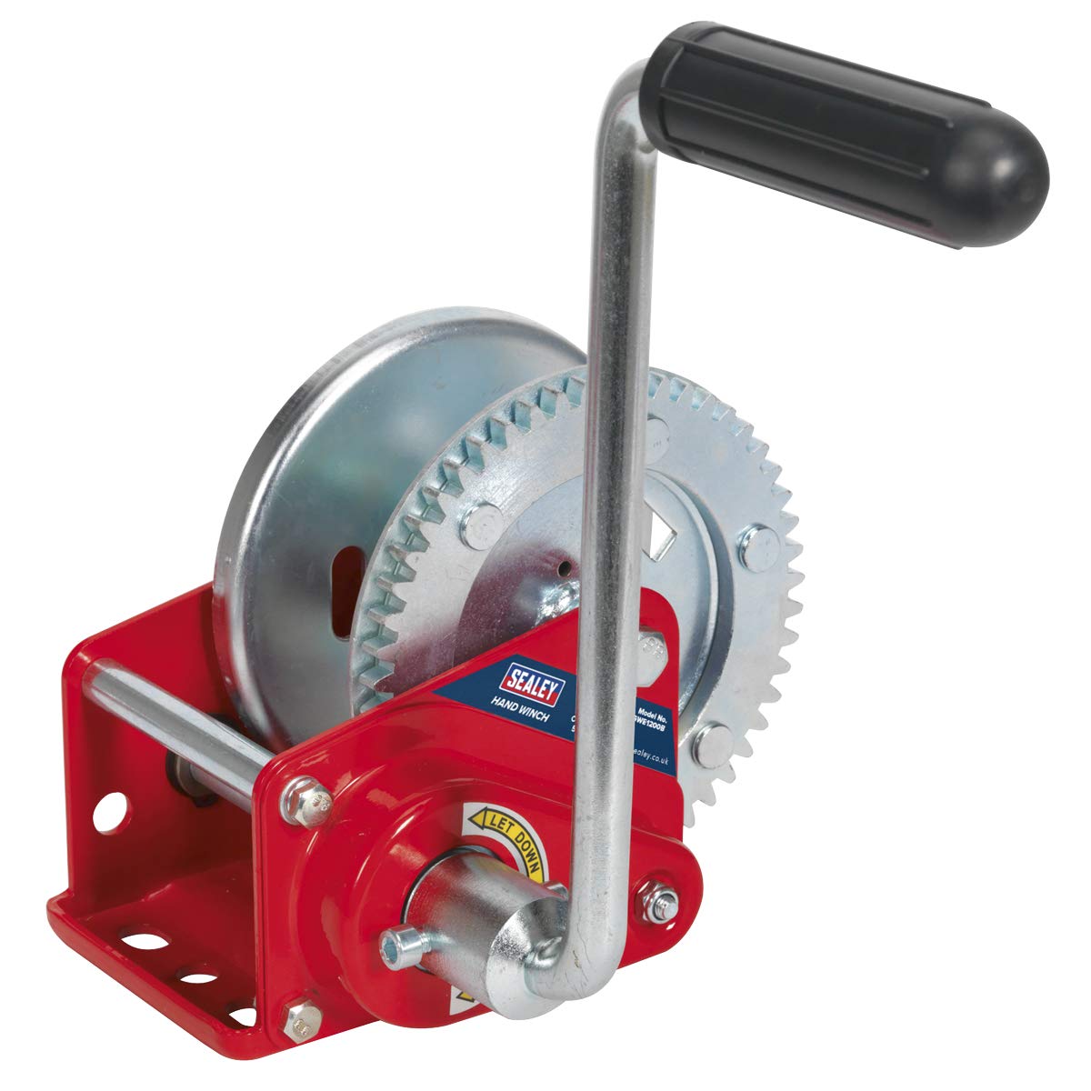 Sealey Gwe1200B Geared Hand Winch with Brake 540Kg Capacity — image 1